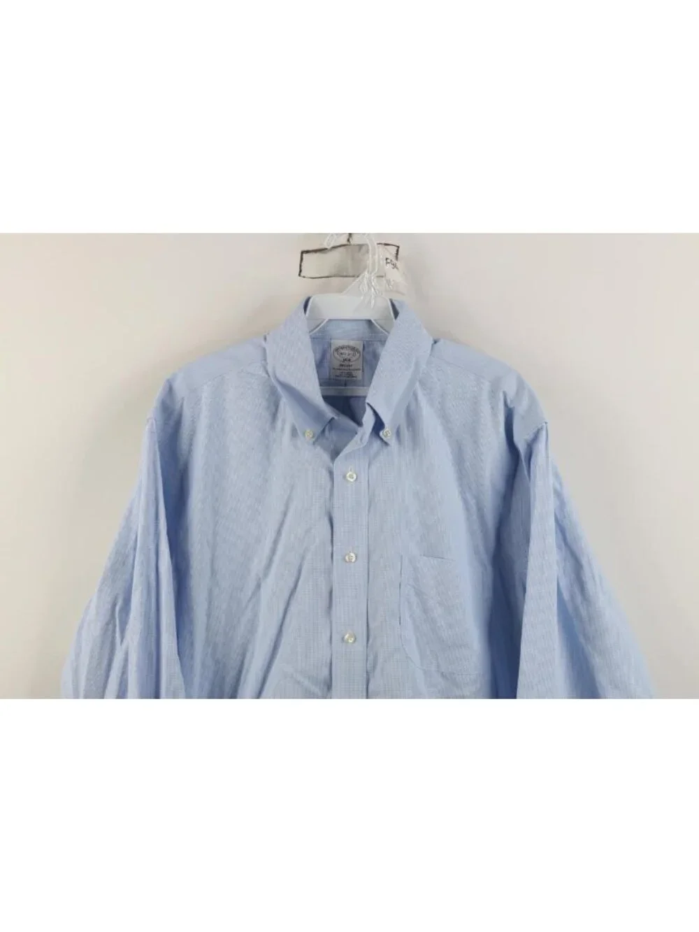 Vtg Brooks Brothers Mens 16.5 32/33 Original Cotton Button Down Shirt OCBD Blue
